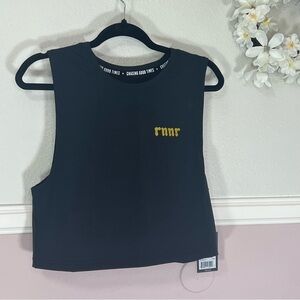 RNNR Black Muscle Running Tank